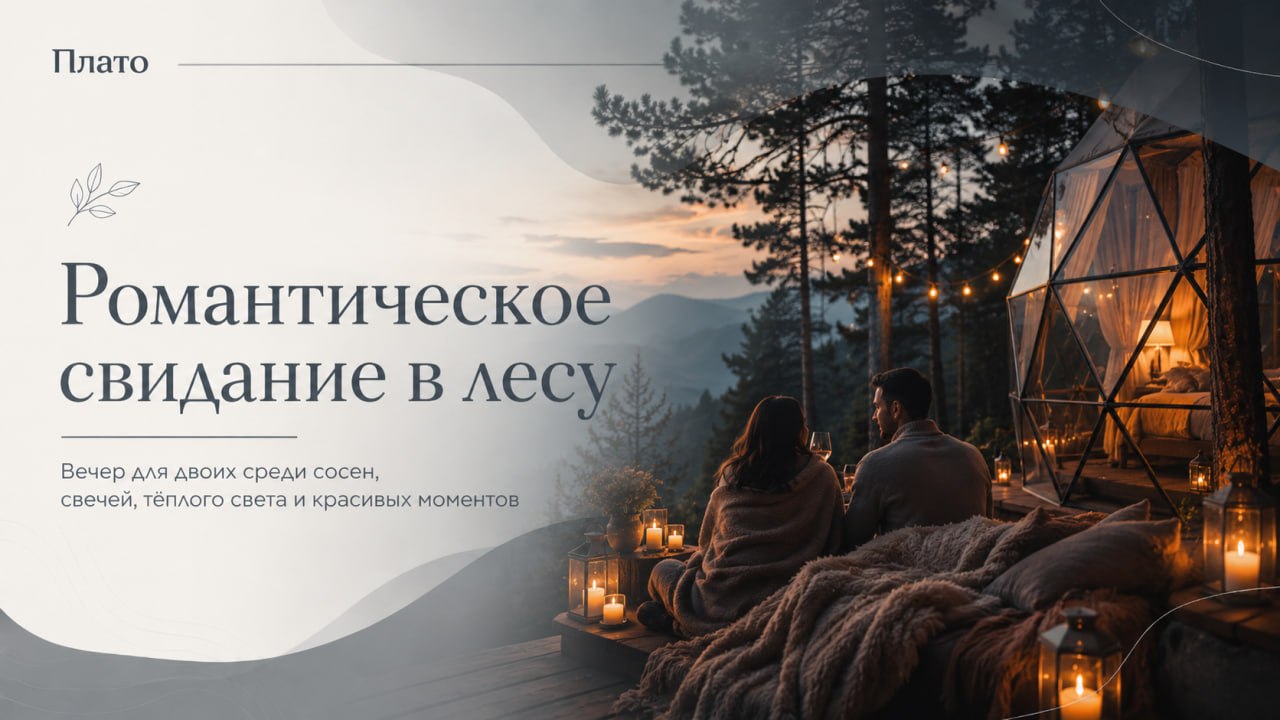 Романтическое свидание в лесу: только вы двое и звезды