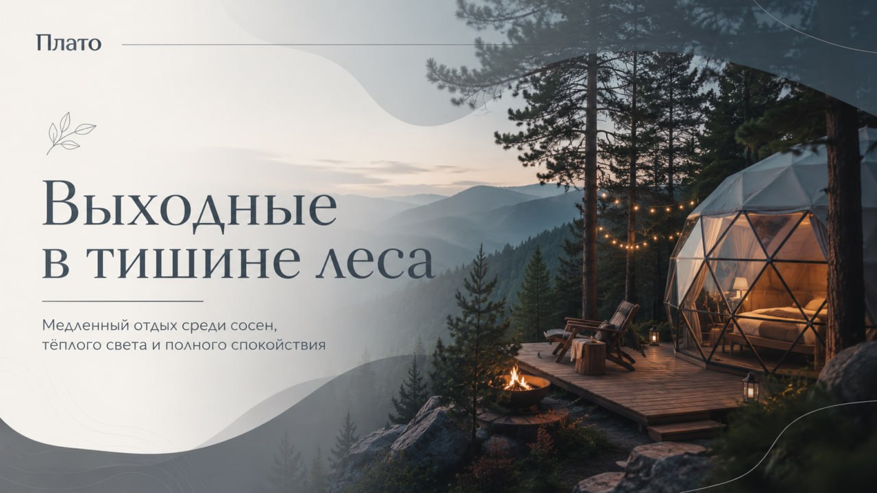 Digital-детокс: поменяйте экраны смартфонов на живой костер в глэмпинге "Плато"